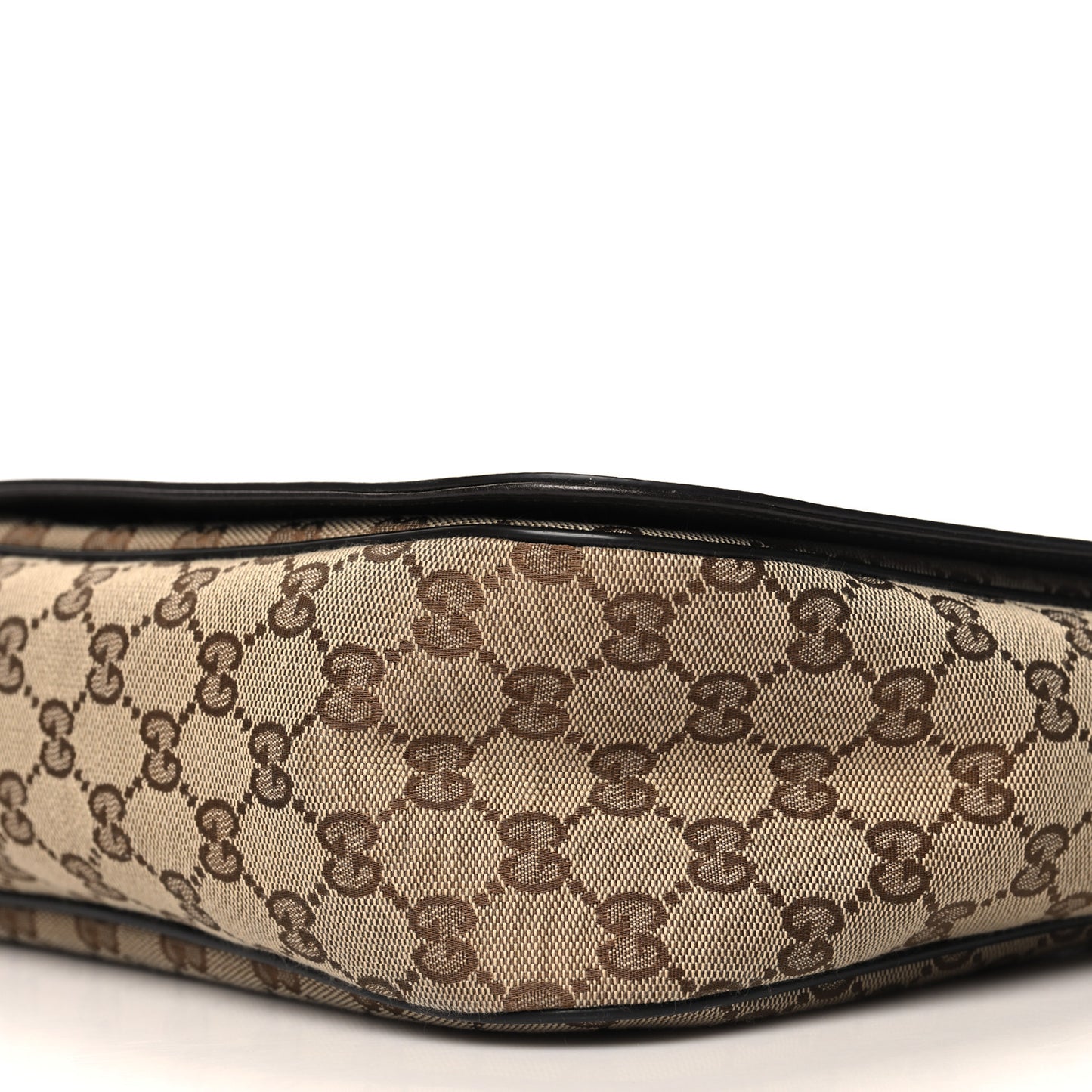 Monogram Large Flap Messenger Bag Beige Dark Brown