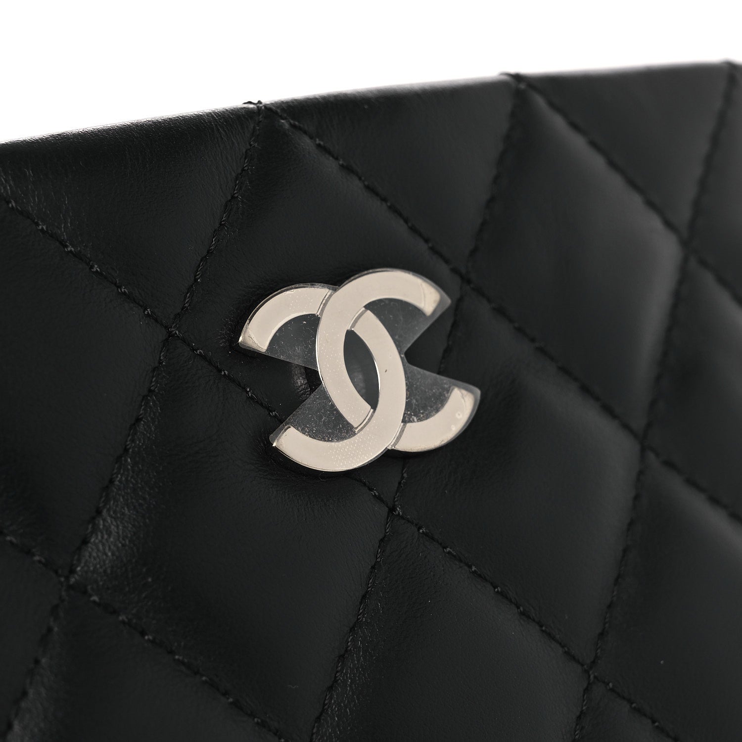 Chanel Lambskin Quilted Uniform Crossbody Bag Black 12 of 12