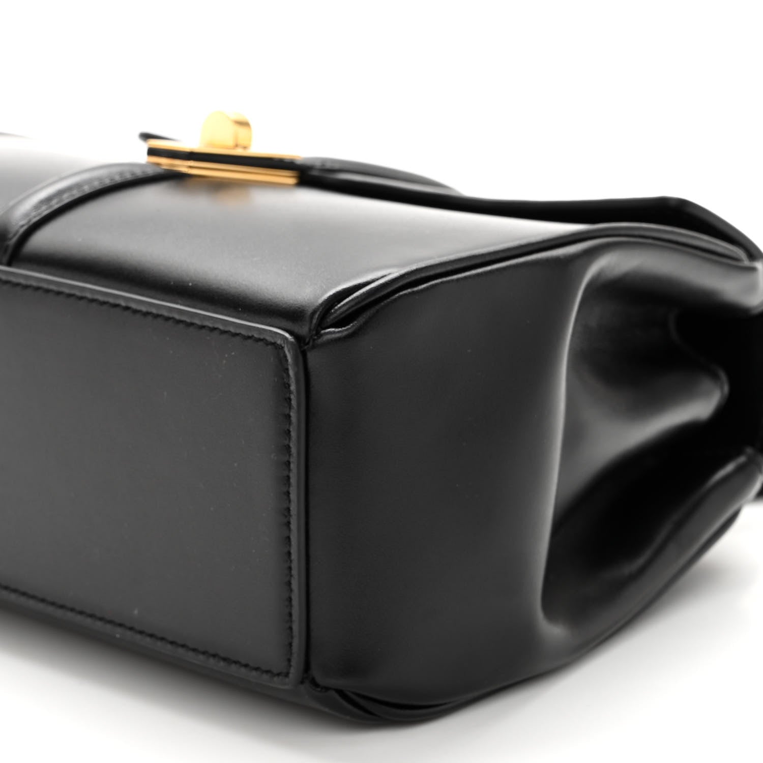 Celine Satinated Calfskin Mini 16 Top Handle Bag Black 9 of 9
