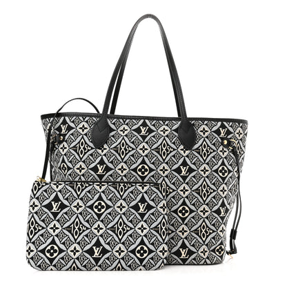 Louis Vuitton Jacquard Since 1854 Neverfull MM Grey 1 of 10