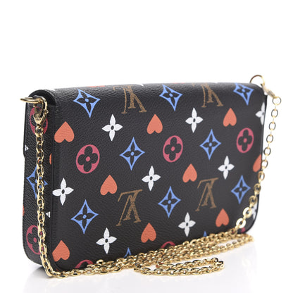 Louis Vuitton Game On Felicie Chain Wallet Black 3 of 11
