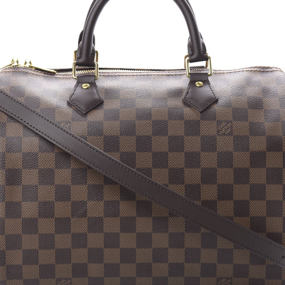 Louis Vuitton Damier Ebene Speedy Bandouliere 30 9 of 12