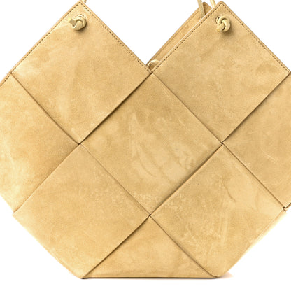 Bottega Veneta Suede Maxi Intrecciato Tote Cane Sugar Tapioca 9 of 12