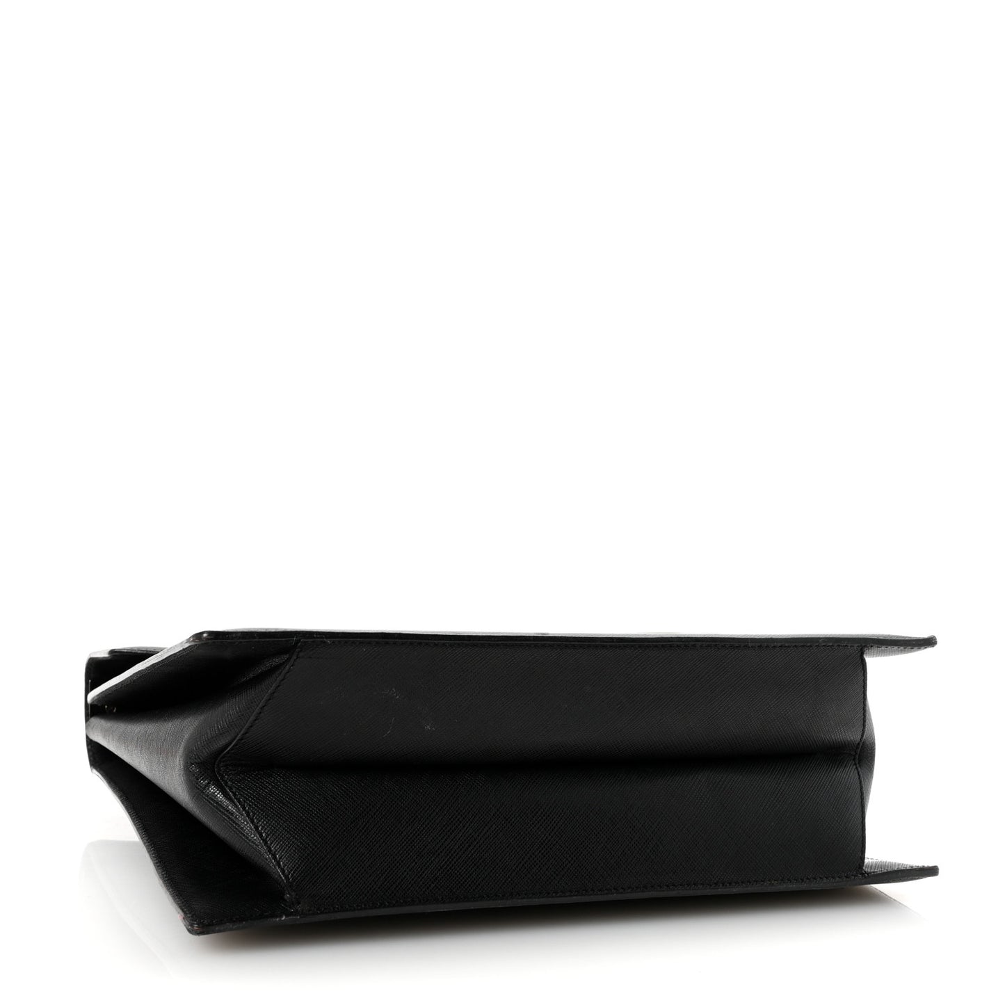 Calfskin Gancini 2-Way Top Handle Bag Black