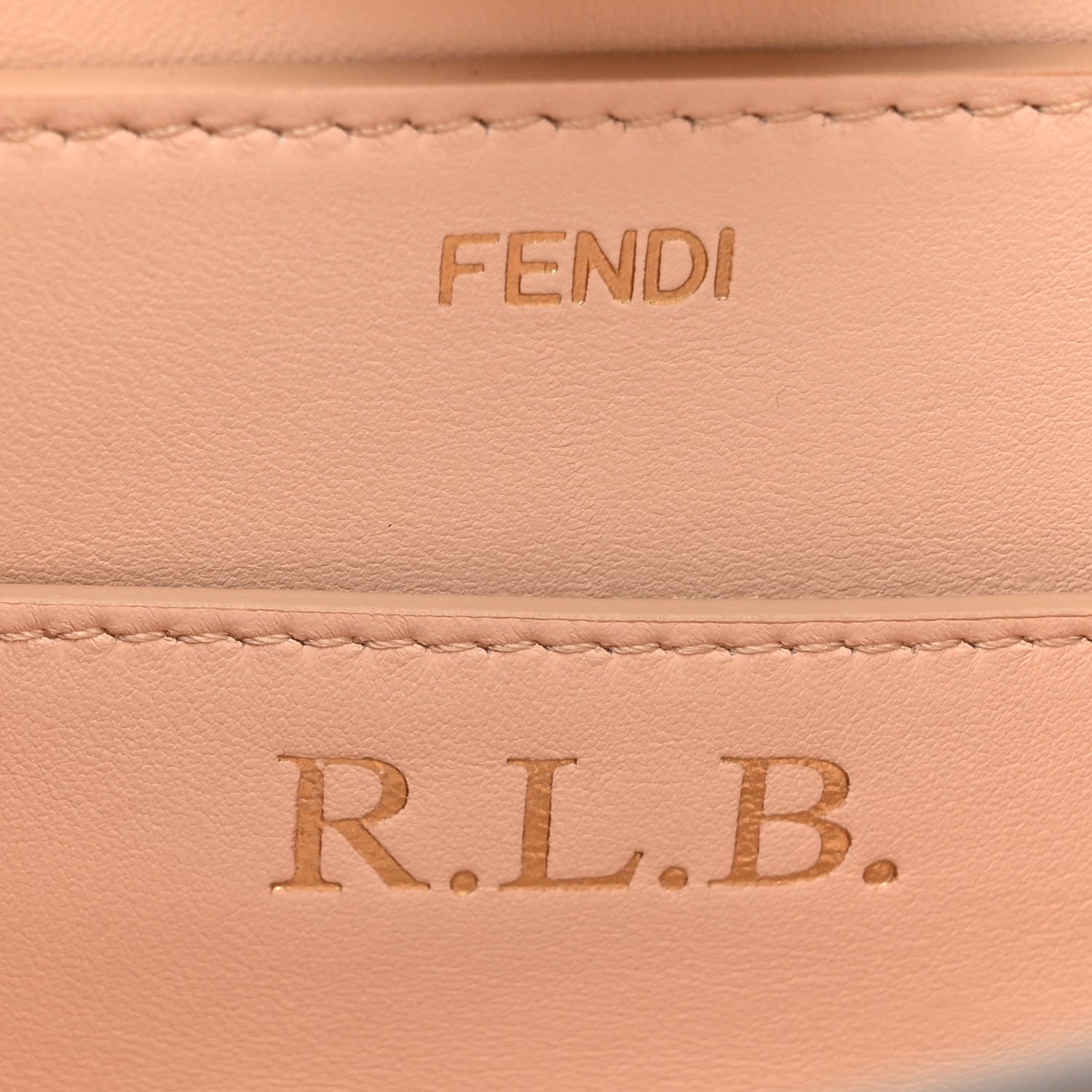 Fendi Vitello Seta Shiny Nappa Medium Peekaboo I SEE U Satchel Brandy Light Rose 7 of 12