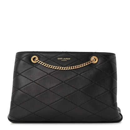 Saint Laurent Lambskin Quilted Melody Chain Bag Black 1 of 10