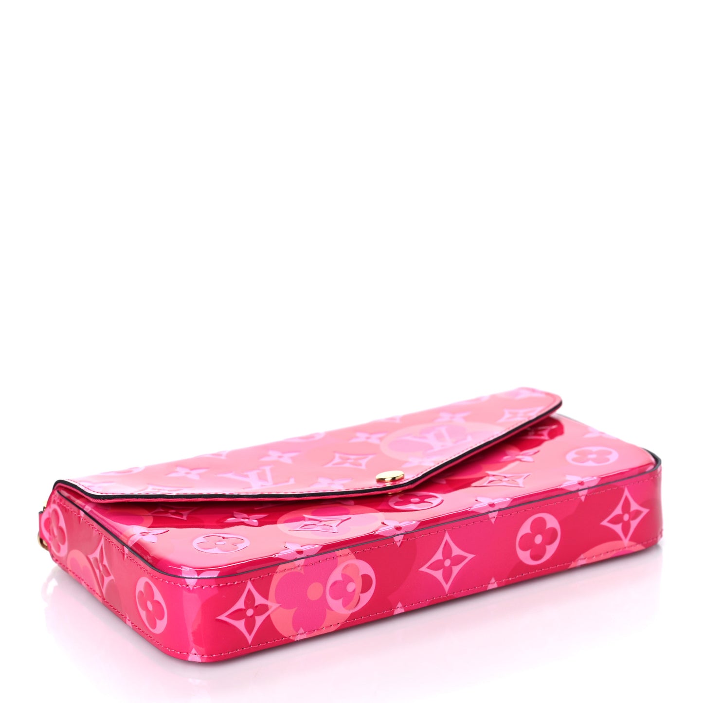Vernis Valentine Pochette Felicie Chain Wallet Fuchsia