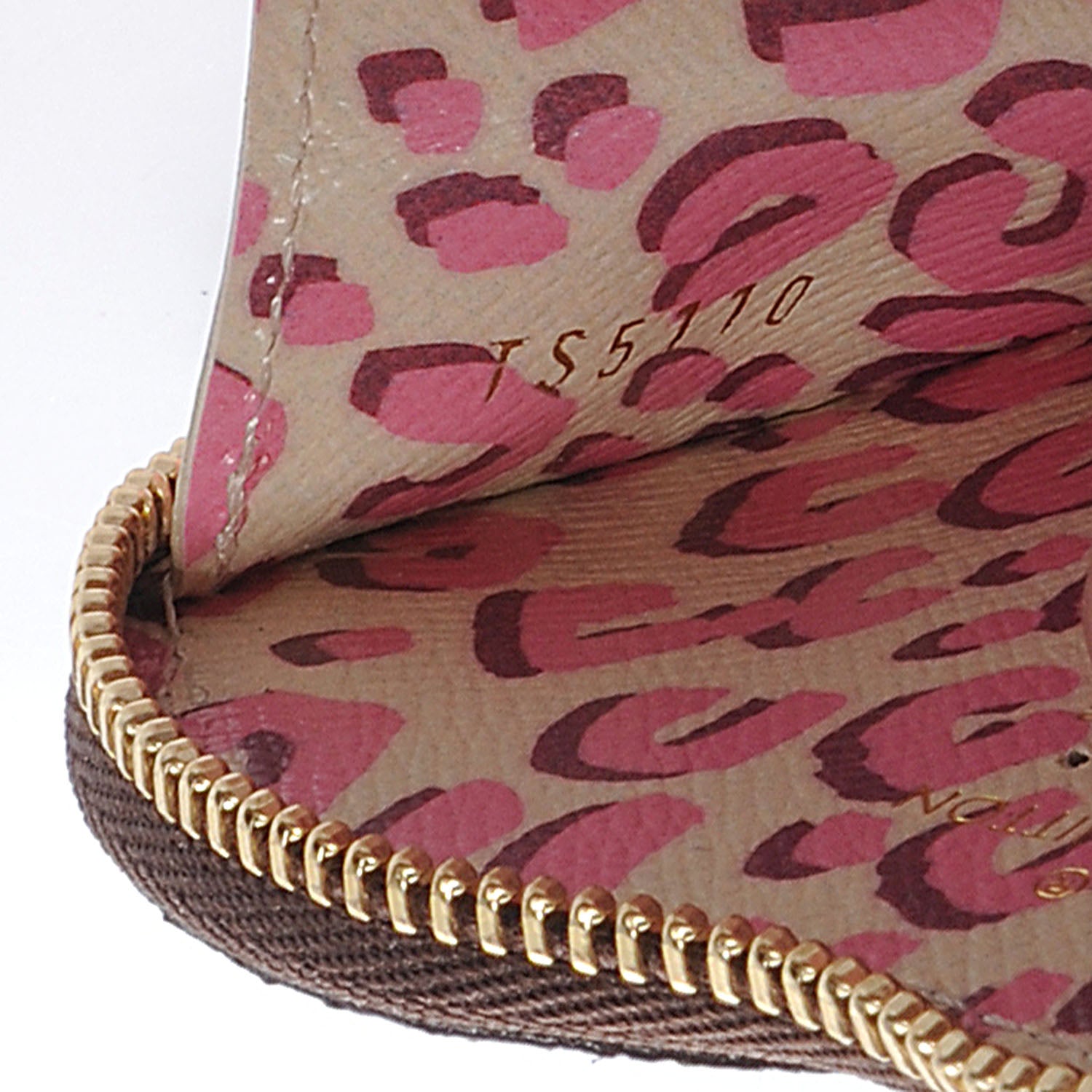 Louis Vuitton Monogram Leopard Coeur Heart Coin Purse Blanc Corail 7 of 8