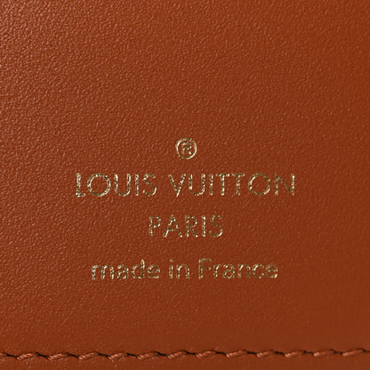 Louis Vuitton Monogram Flower Lock Compact Wallet Caramel 6 of 7