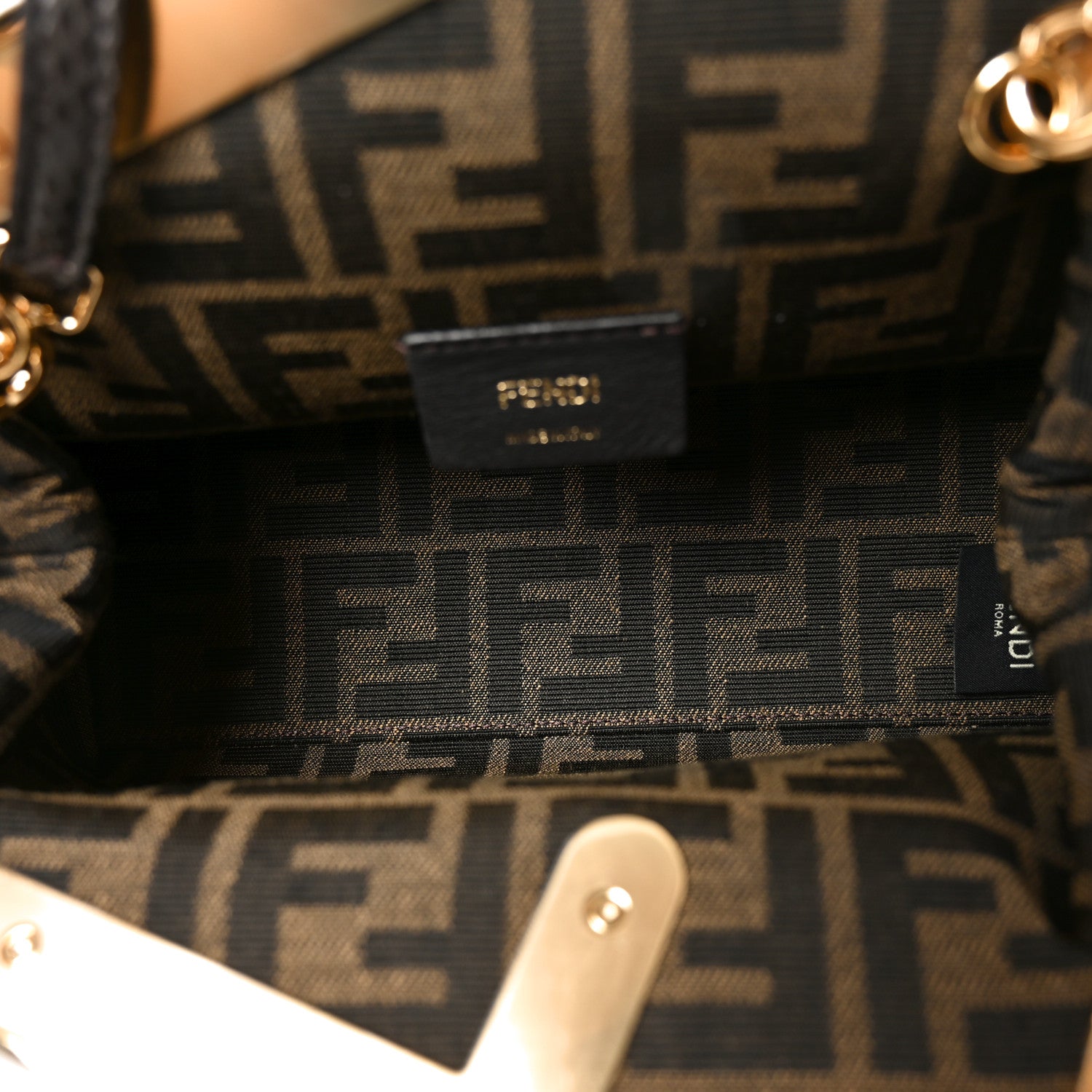 Fendi Snakeskin Small Fendi First Brown 5 of 11