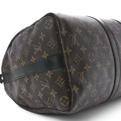 Louis Vuitton Monogram Macassar Keepall Bandouliere 45 10 of 11