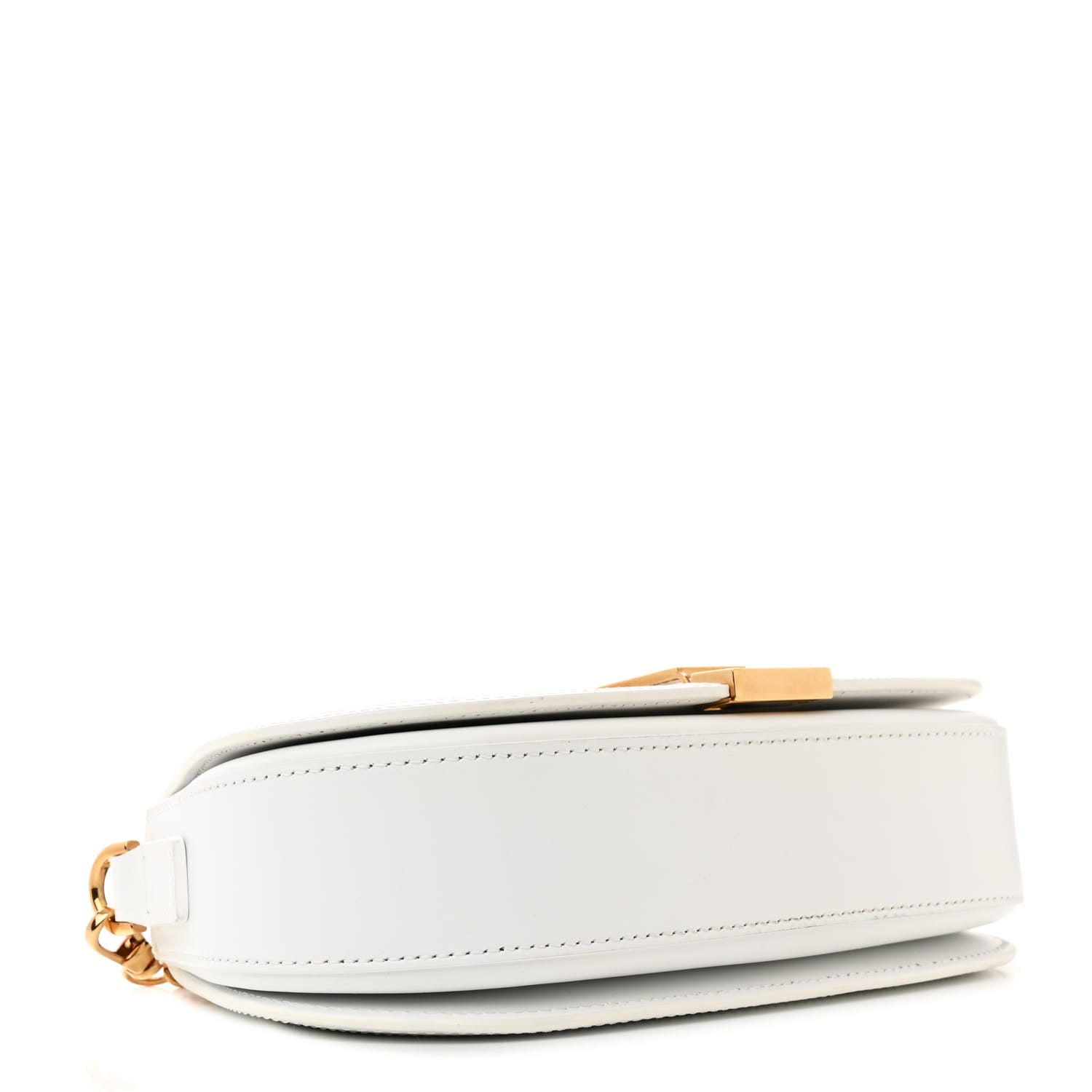 Versace Calfskin Medium Greca Goddess Shoulder Bag White 4 of 12