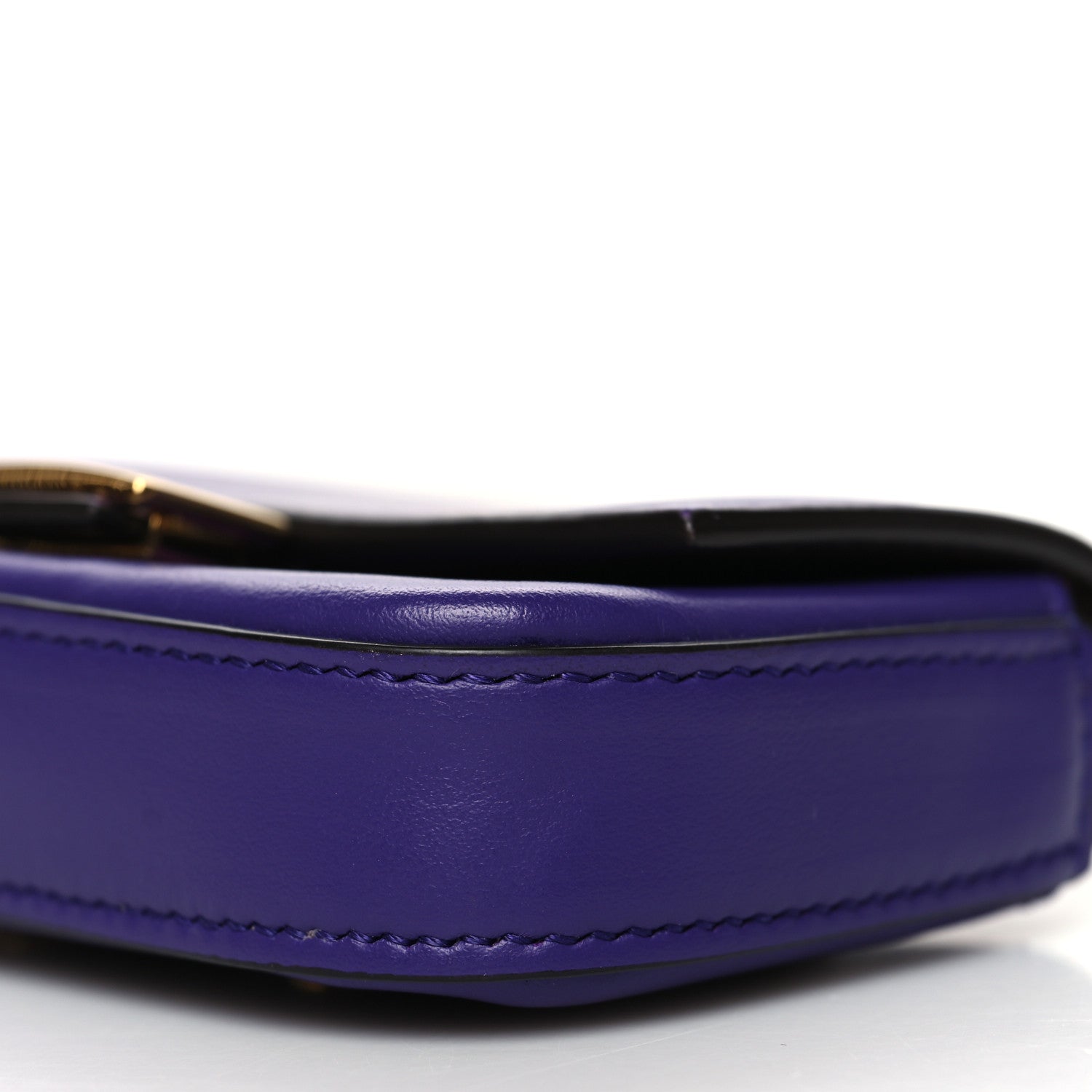 Fendi Vitello Century Opaco Nano Baguette Belt Charm Purple Rain 10 of 10