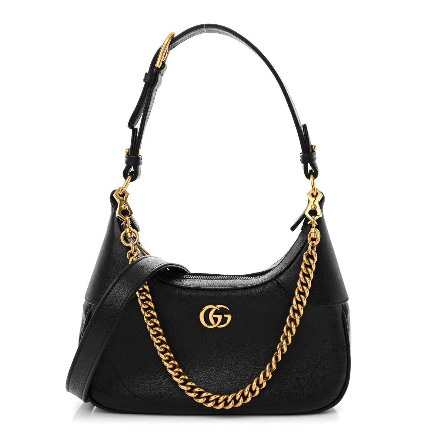 Goatskin Small Aphrodite Shoulder Bag Black