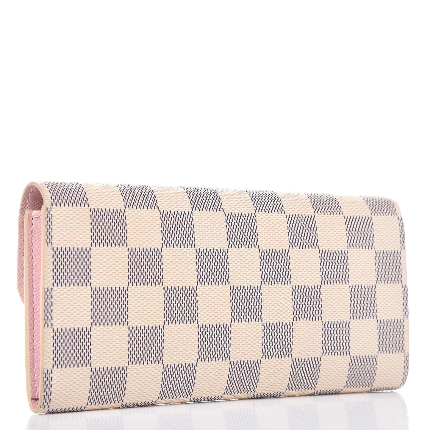 Damier Azur Emilie Wallet Rose Ballerine