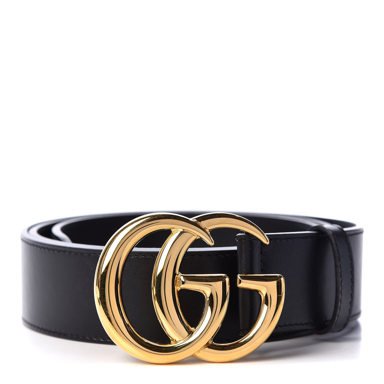 Gucci Plutone Calfskin Double G 40mm Belt 110 44 Black 1 of 3