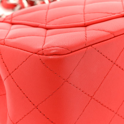 Chanel Lambskin Quilted Mini Rectangular Flap Red 12 of 16