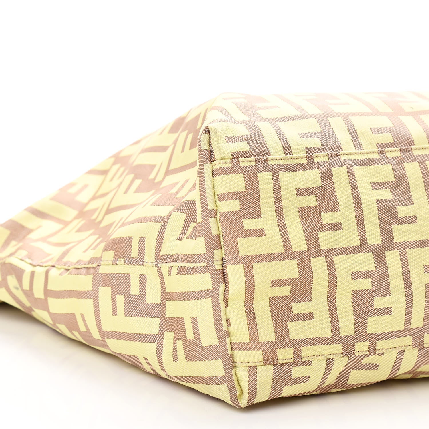 Fendi Canvas Zucca Roll Shopping Tote Tobacco Yellow 10 of 12