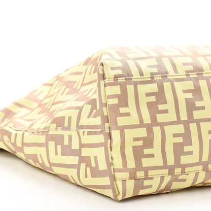Fendi Canvas Zucca Roll Shopping Tote Tobacco Yellow 10 of 12