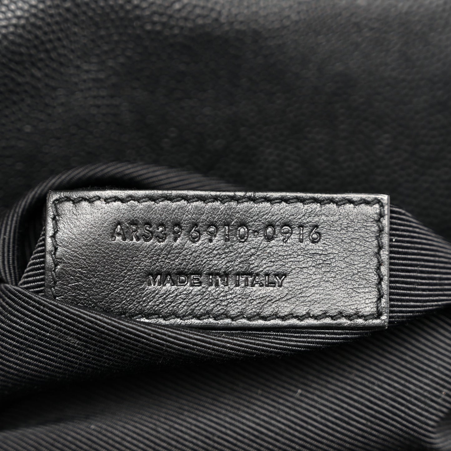 Grain De Poudre Matelasse Chevron Large Monogram Satchel Black