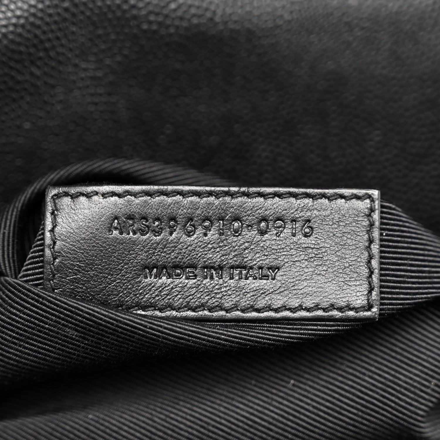 Saint Laurent Grain De Poudre Matelasse Chevron Large Monogram Satchel Black 10 of 14