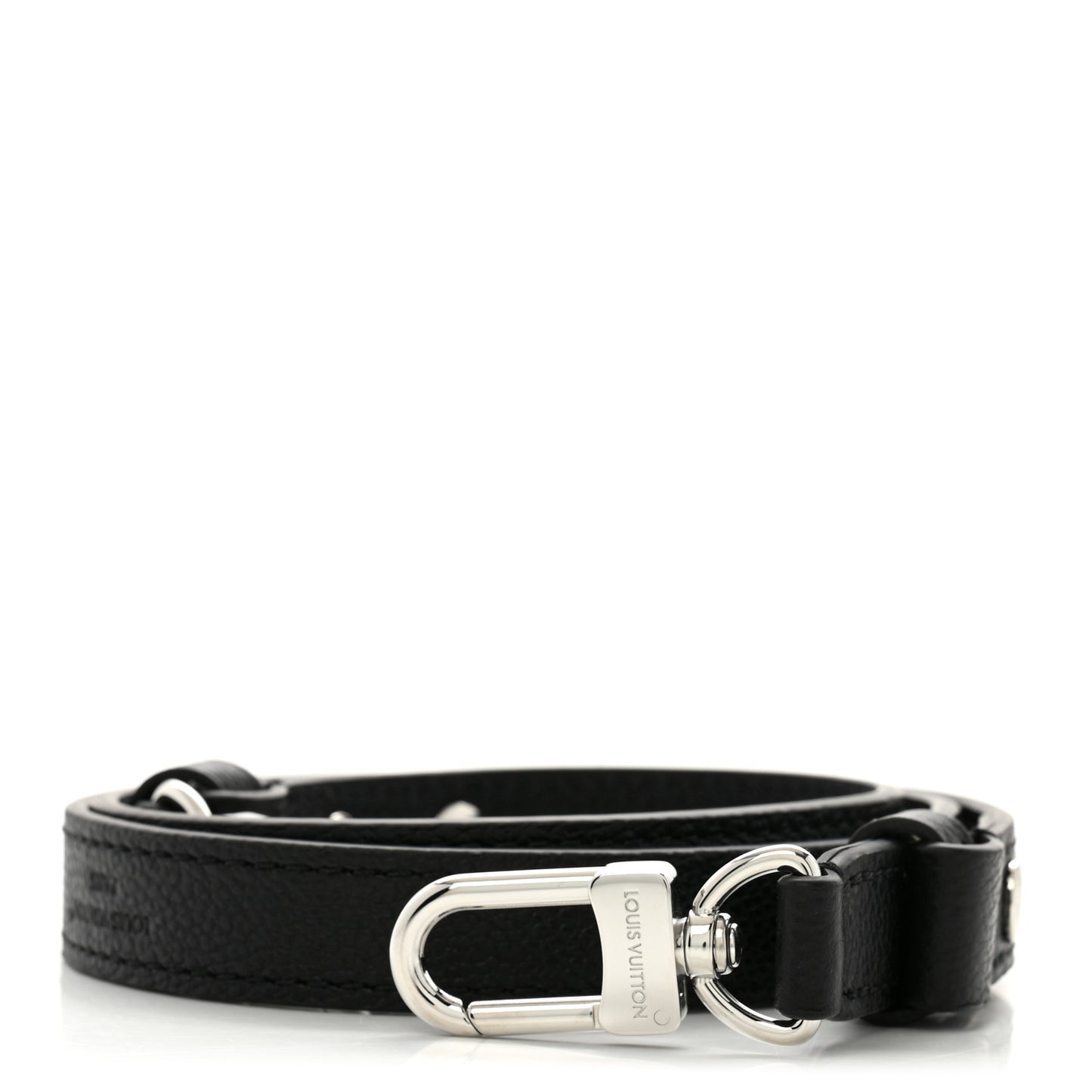 Calfskin Buci Shoulder Strap Black