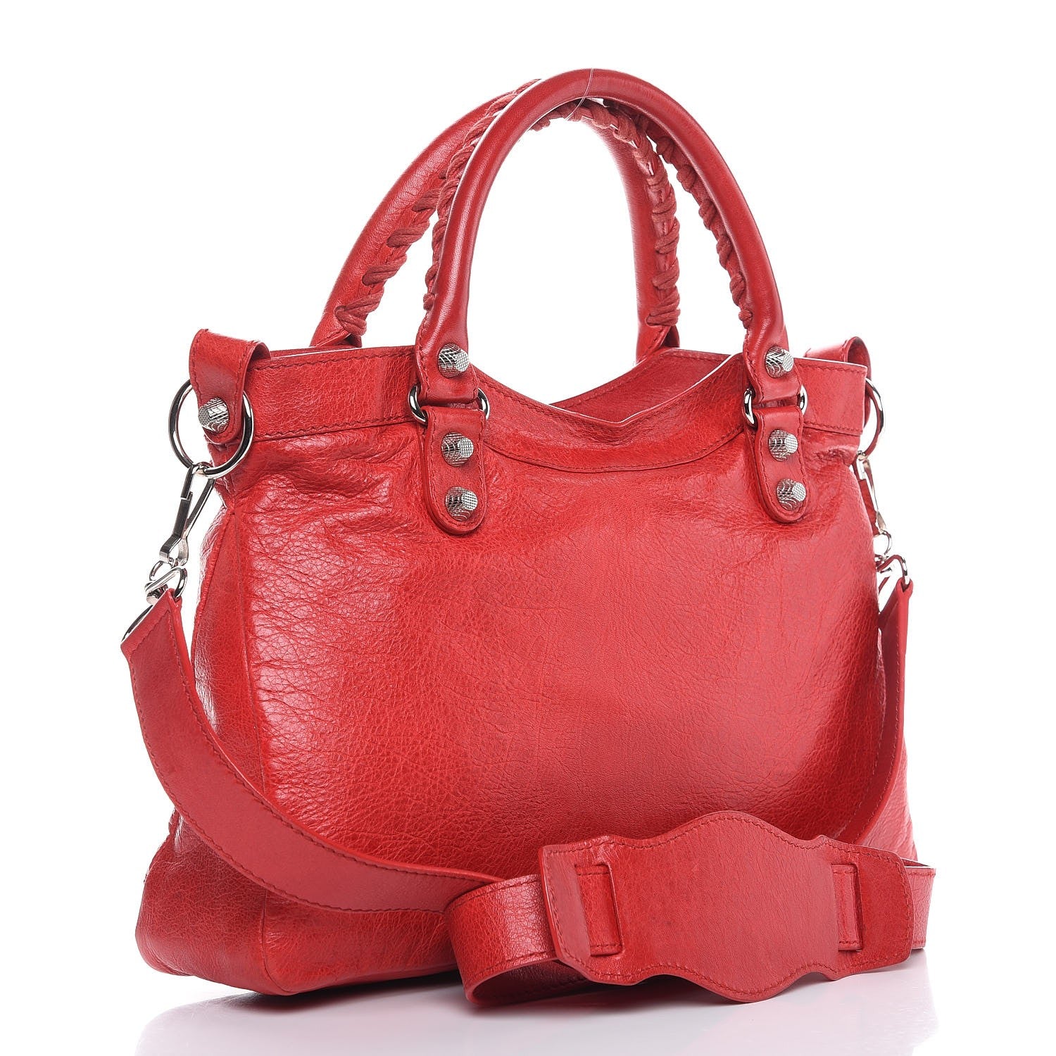 Balenciaga Agneau Giant 12 Silver Hardware Town Rouge Coquelicot 3 of 7