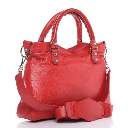 Balenciaga Agneau Giant 12 Silver Hardware Town Rouge Coquelicot 3 of 7