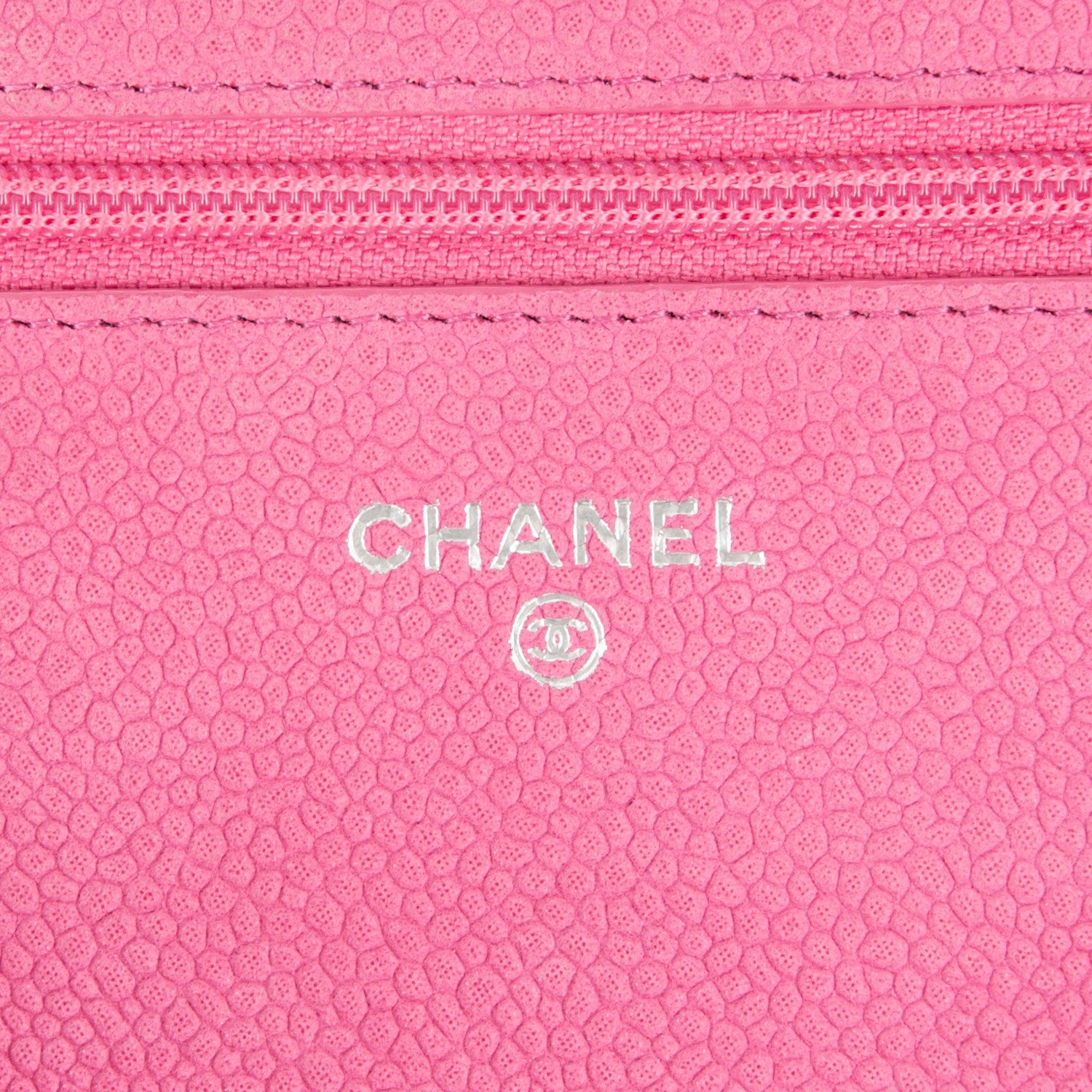 Chanel Iridescent Caviar Quilted Wallet on Chain WOC Pink 6 of 8