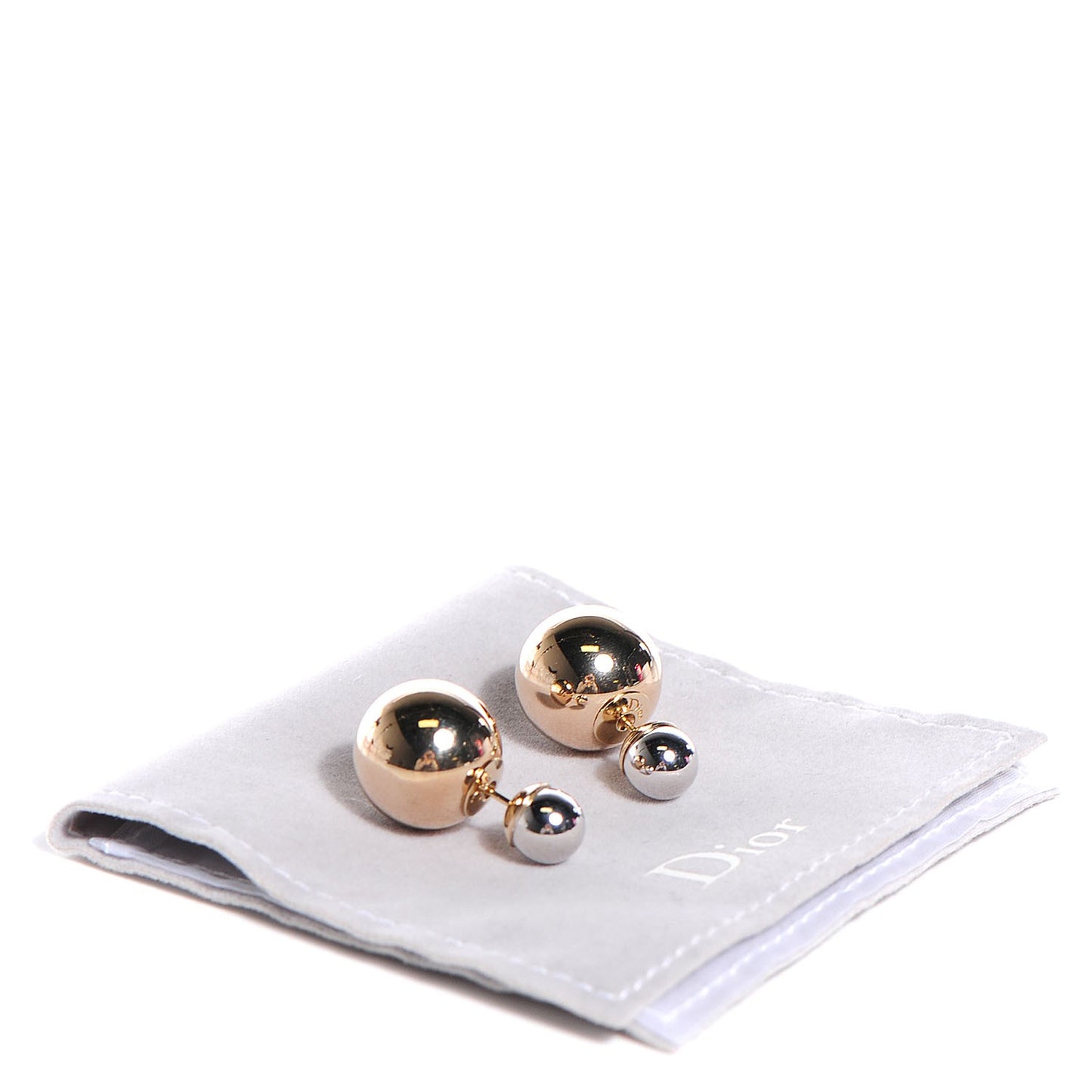 Mise En Dior Tribal Earrings Rose Gold Silver