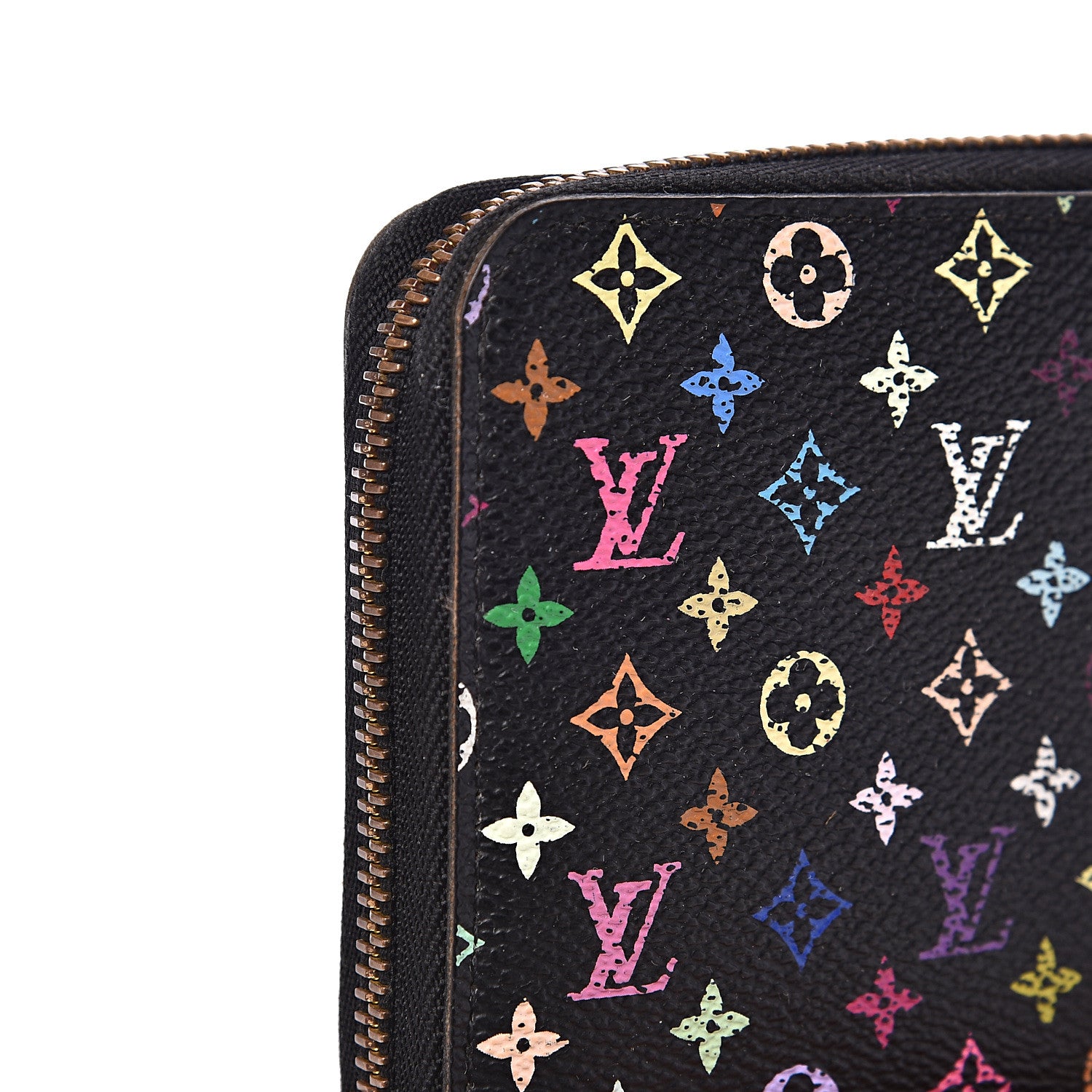 Louis Vuitton Monogram Multicolor Zippy Wallet Black Grenade 8 of 14