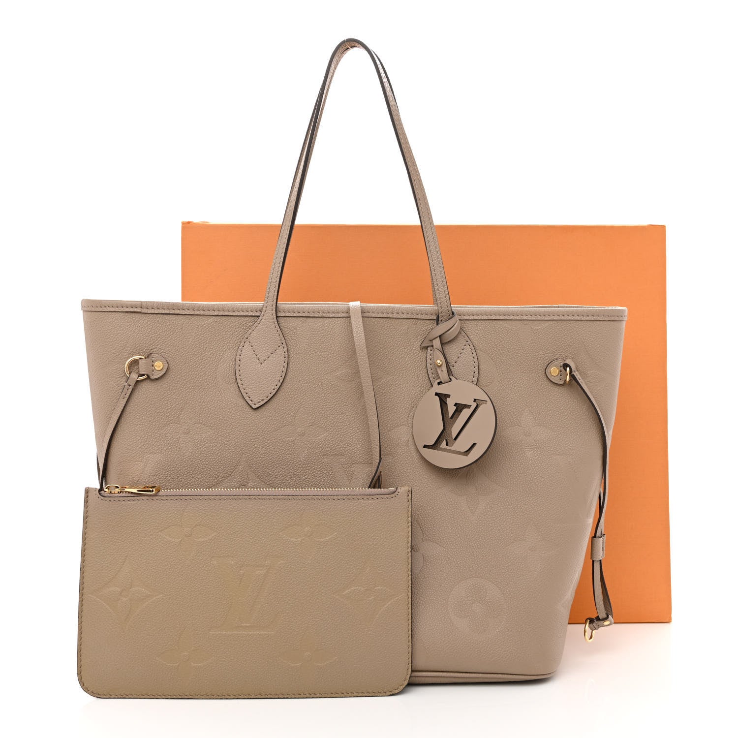 Louis Vuitton Empreinte Monogram Giant Neverfull MM Tourterelle 12 of 12