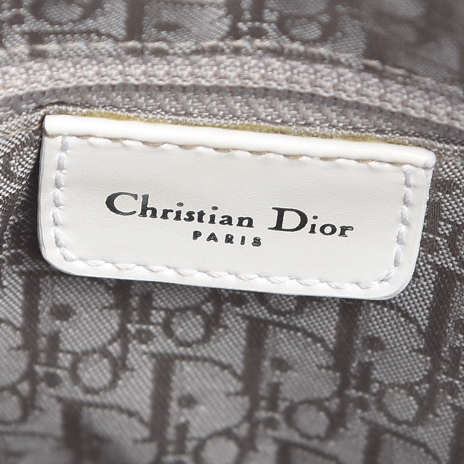 Christian Dior Lambskin Cannage Medium Lady Dior White 7 of 23