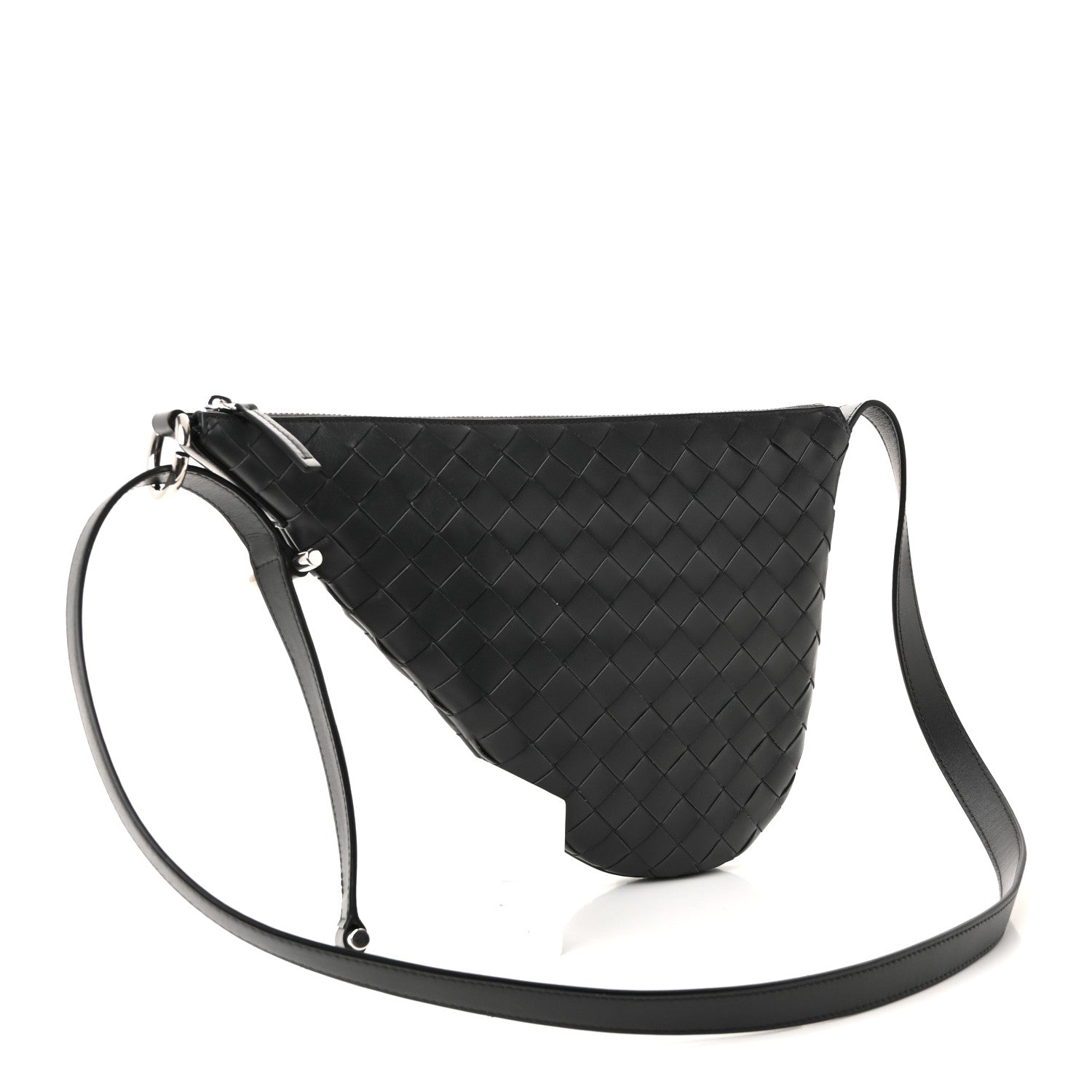 Bottega Veneta Calfskin Intrecciato Small Virgule Ardoise 3 of 9