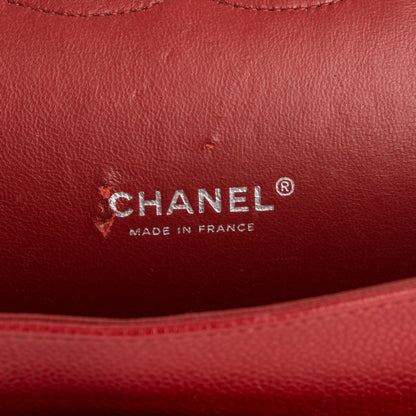 Chanel Caviar Quilted Maxi Double Flap Red 6 of 9