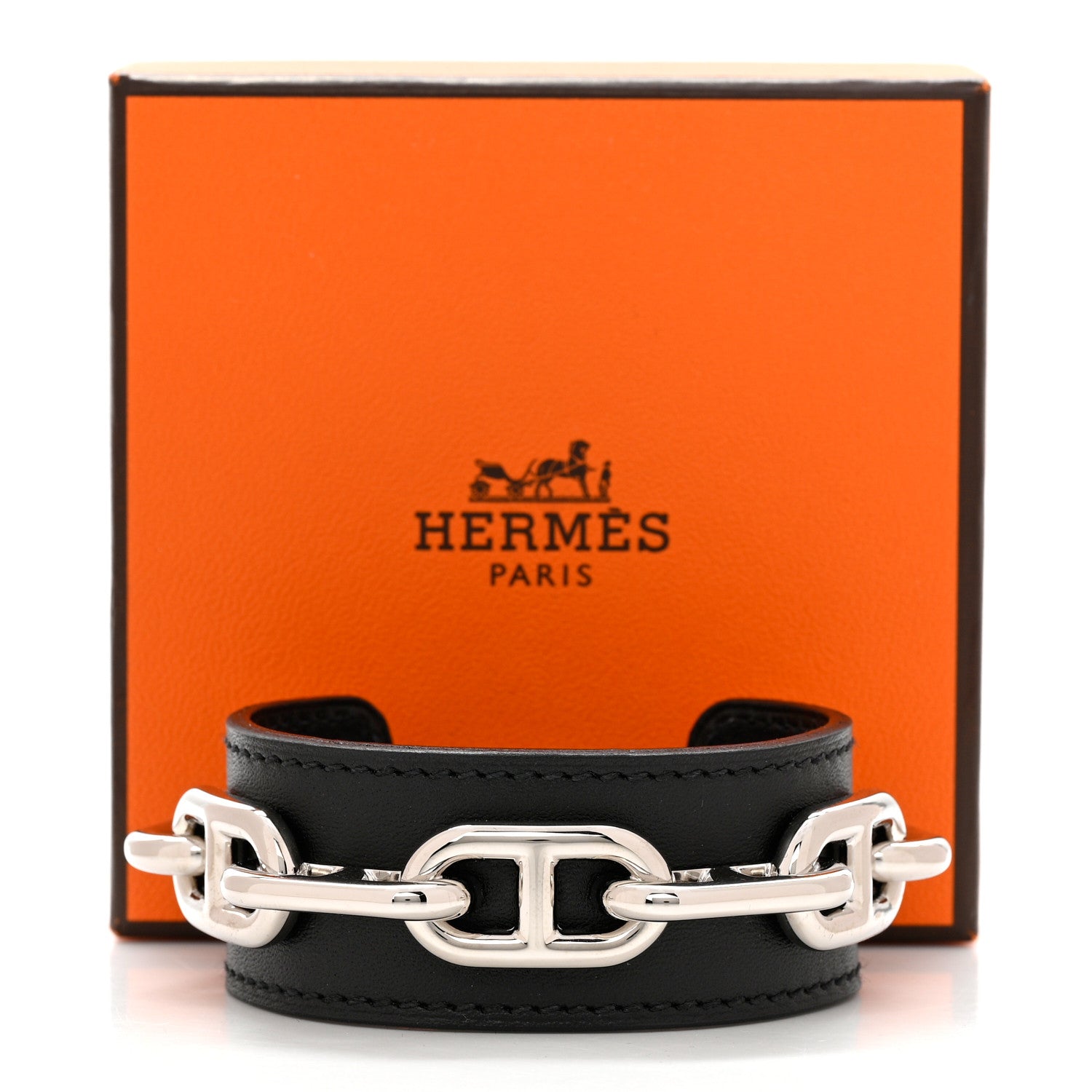 Hermes Chamonix Chaine D'Ancre Bracelet S Black 7 of 7
