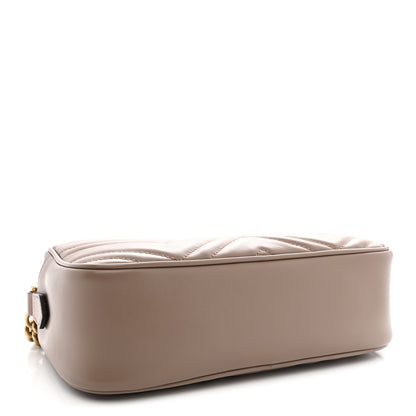 Gucci Calfskin Matelasse Small GG Marmont Chain Shoulder Bag Porcelain Rose 4 of 11