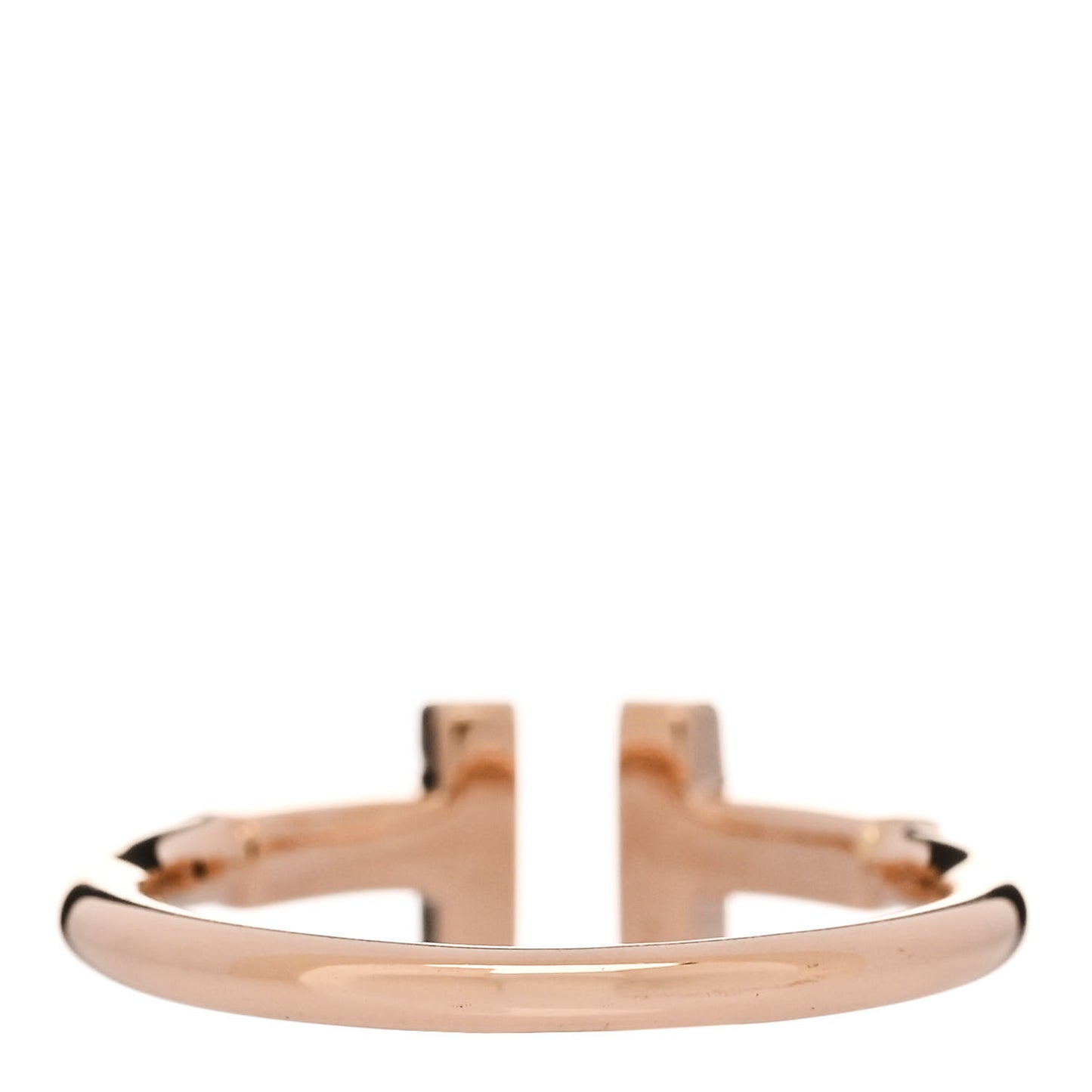18K Rose Gold T Wire Ring 49 5