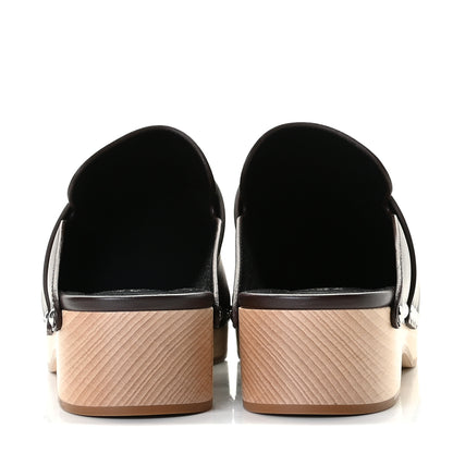 Hermes Calfskin Calya Mules 38 Cafe 5 of 11