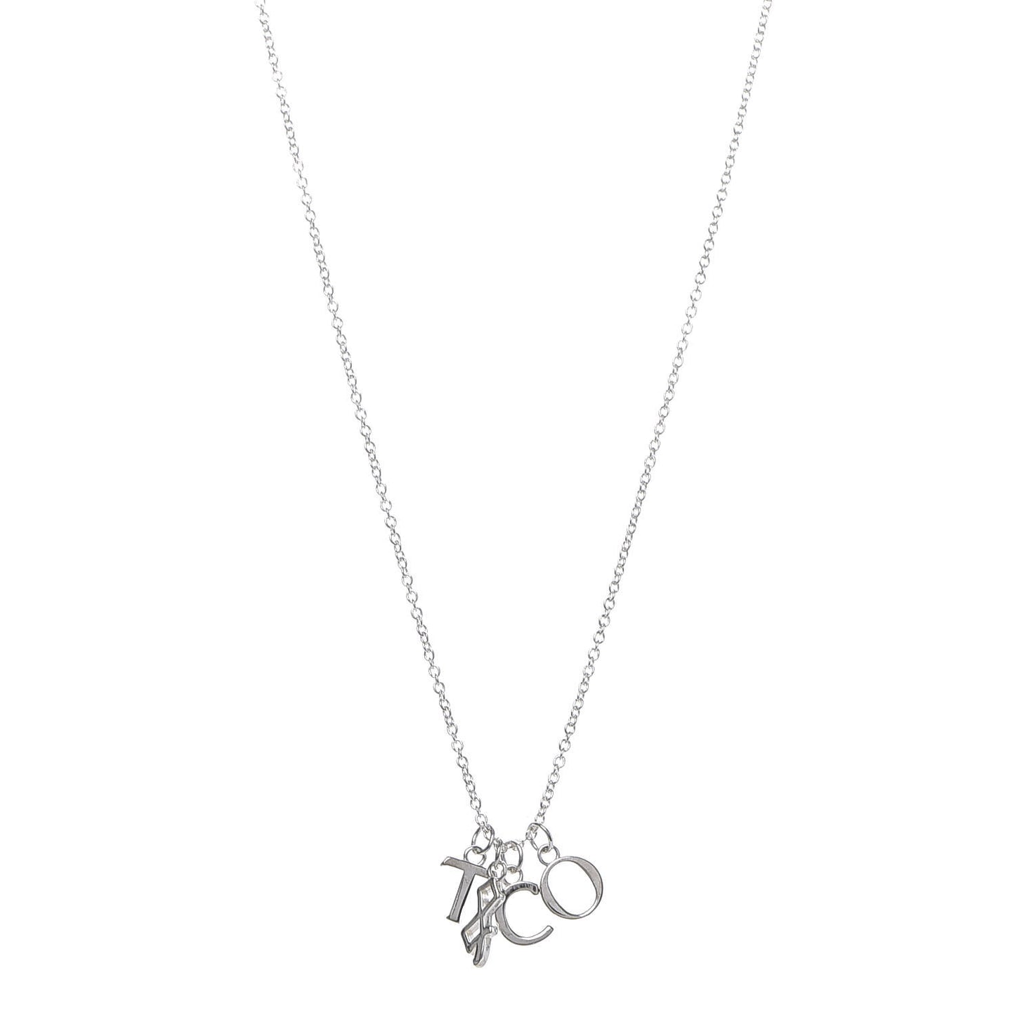 Sterling Silver Charms Pendant Necklace