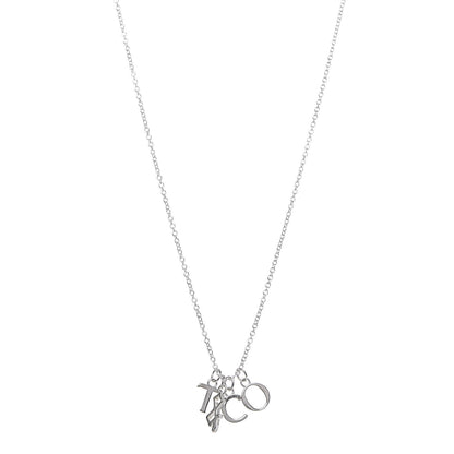 Tiffany Sterling Silver Charms Pendant Necklace 1 of 6