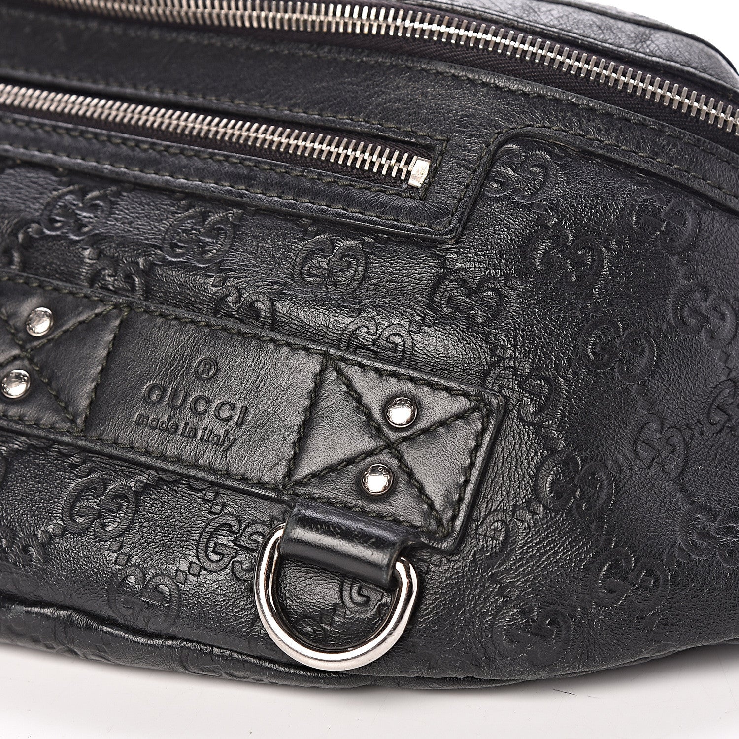 Gucci Guccissima Web Belt Bag Black 15 of 16
