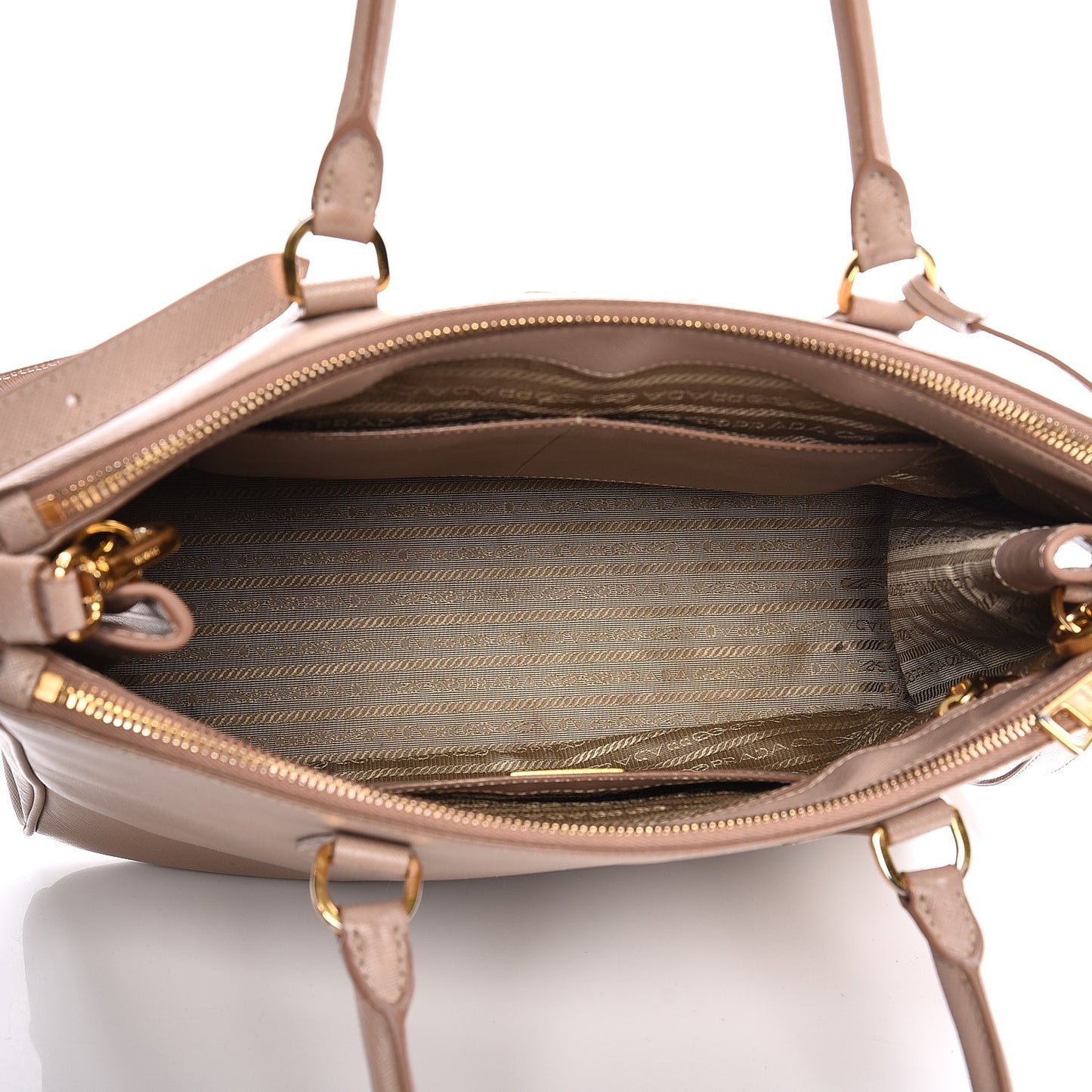 Saffiano Large Galleria Double Zip Tote Cammeo