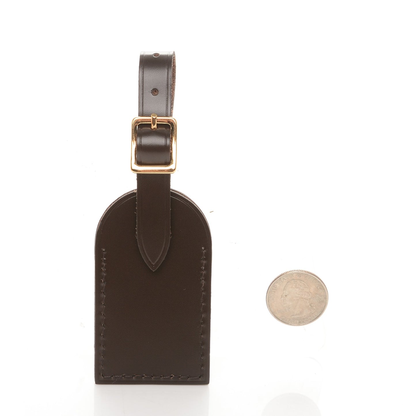 Calfskin Luggage Tag Ebene