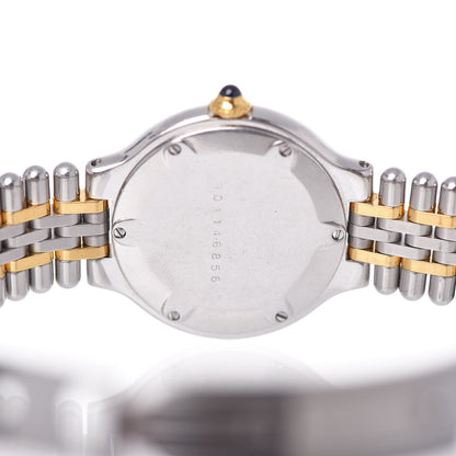 Cartier Stainless Steel 18K Yellow Gold 28mm Must De 21 Bullet Link Quartz Watch 6 of 10