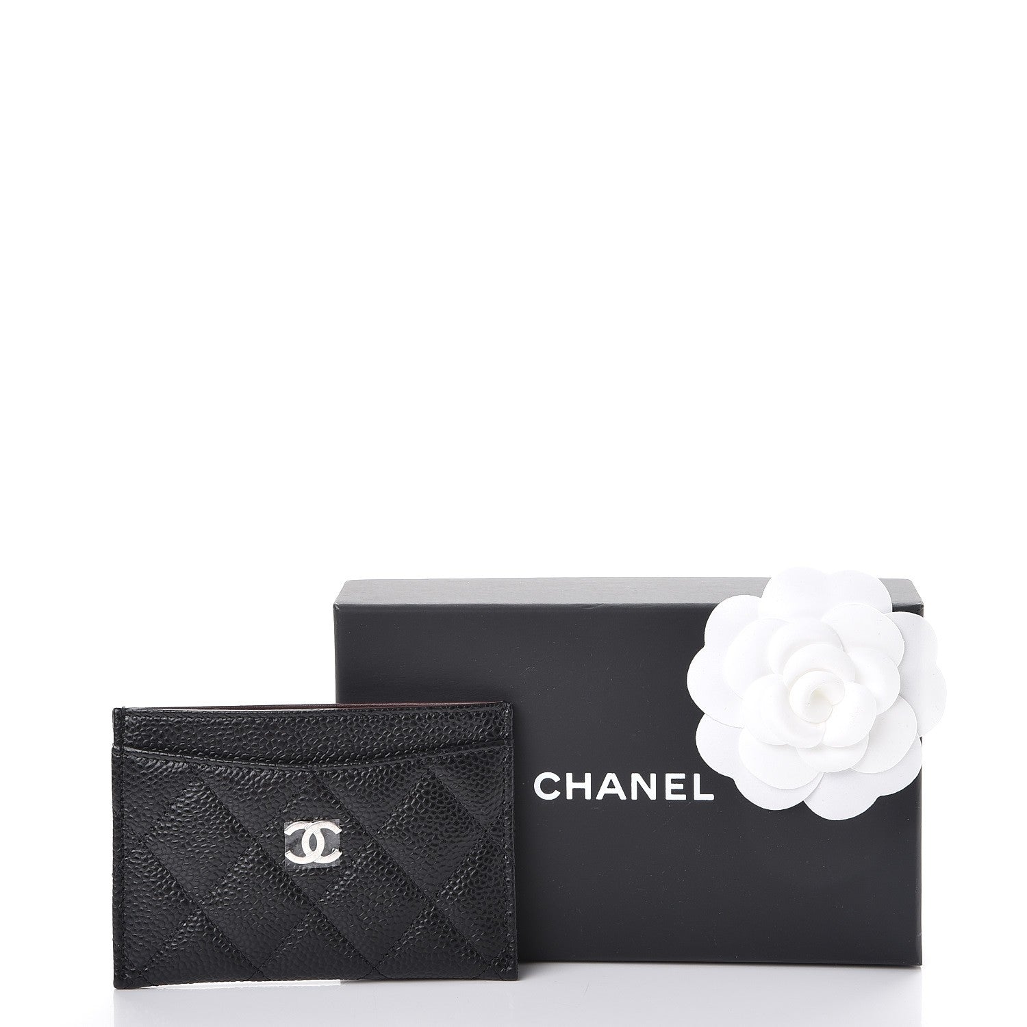 Chanel Caviar Quilted Card Holder Black 9 of 9