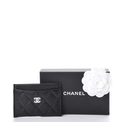 Chanel Caviar Quilted Card Holder Black 9 of 9