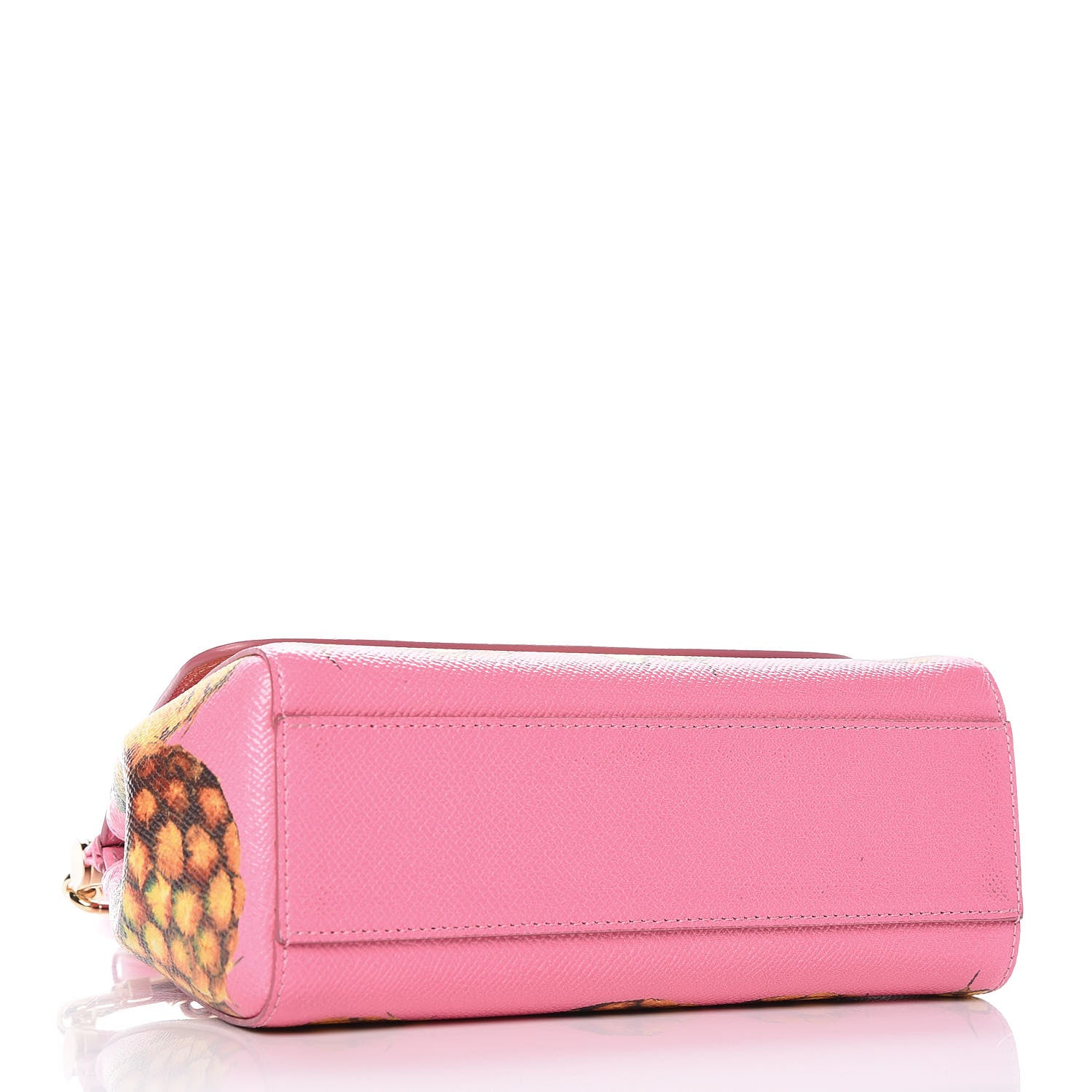 Dolce & Gabbana Dauphine Pineapple Print Small Miss Sicily Satchel Rosa 5 of 10