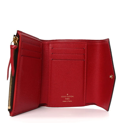 Louis Vuitton Damier Ebene Victorine Wallet Rouge 10 of 14