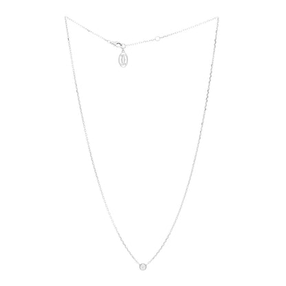 Cartier 18K White Gold Diamond SM D'Amour Pendant Necklace 3 of 5